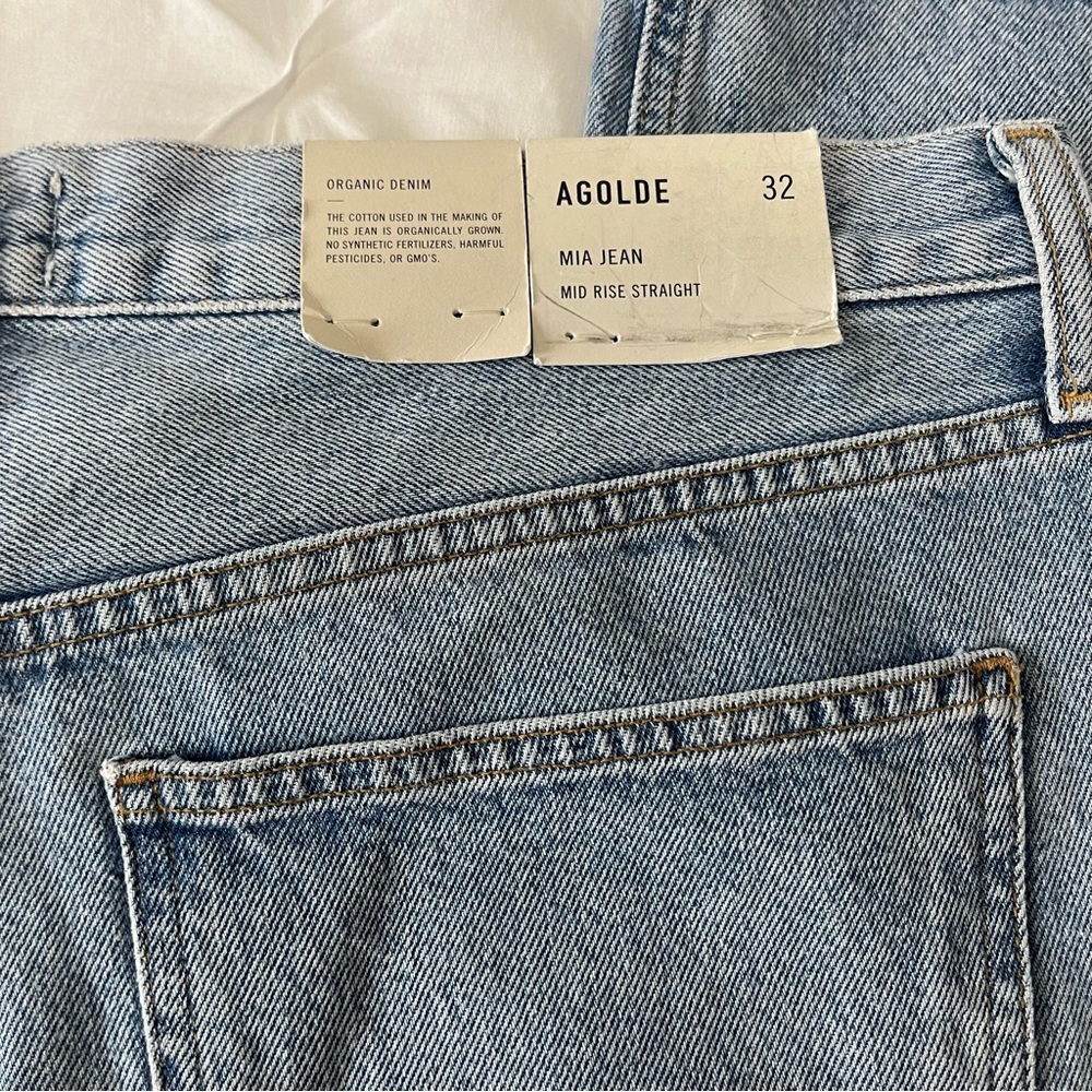 Agolde Mia Mid Rise Straight Denim - Picture 9 of 15